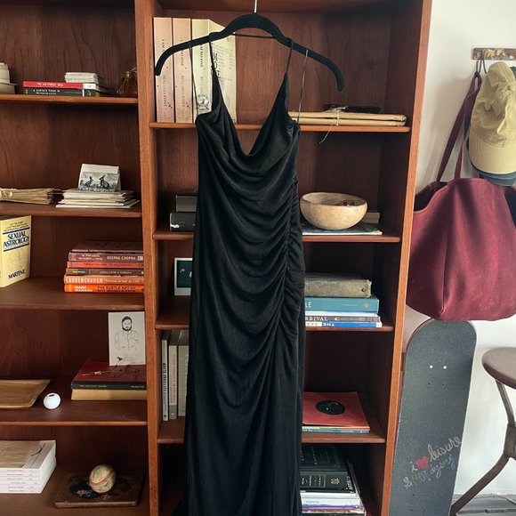 MISHA COLLECTION Black Midi Dress - Picture 3 of 8